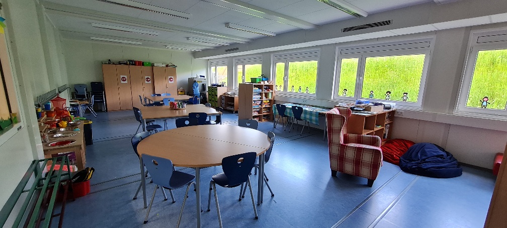 Ab geht es durch die Interimsschule