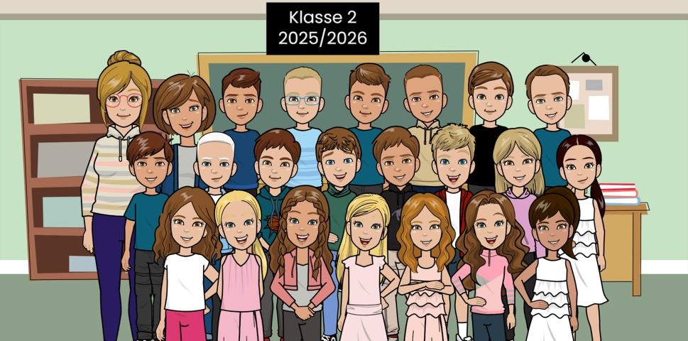 Klassenbild der Klasse 2